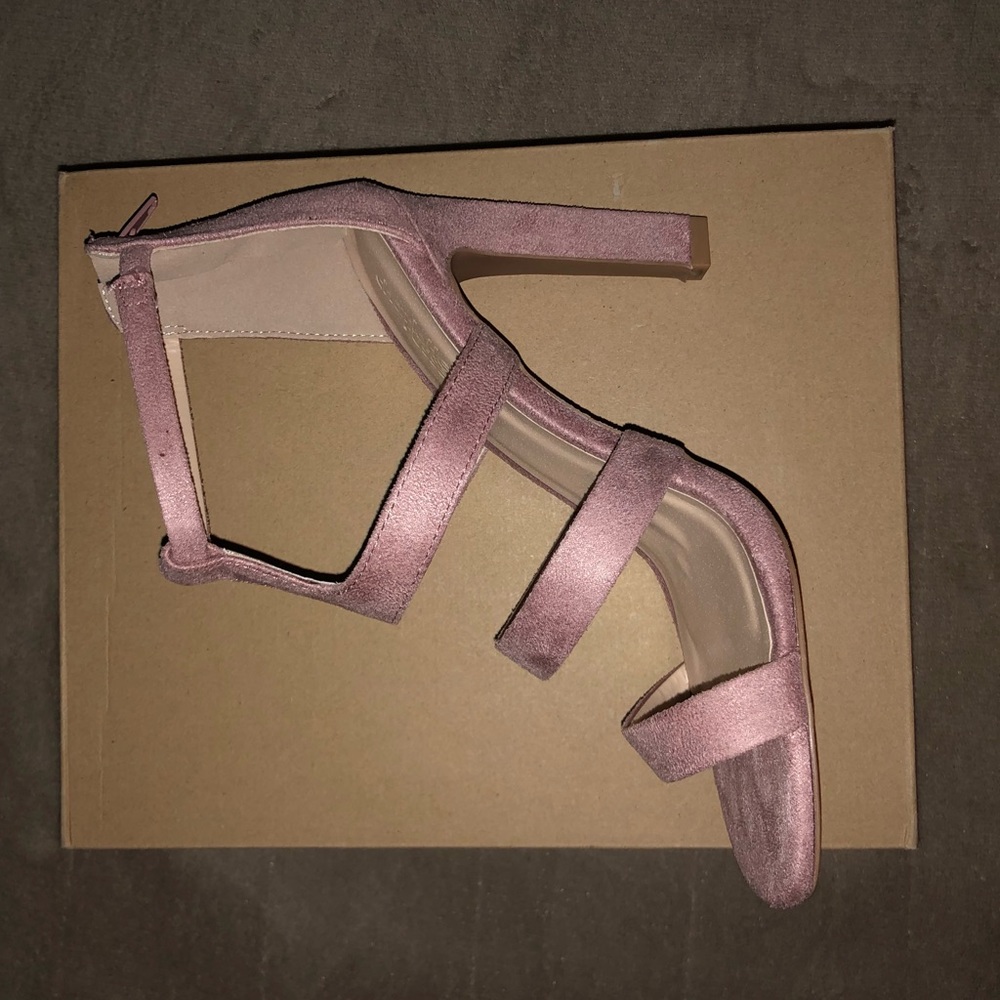 Charlotte Russe Soft Pink Strappy Sandals